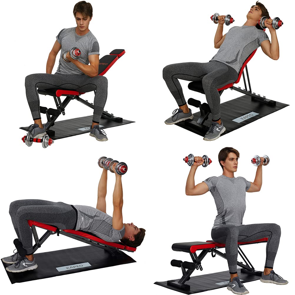 トレーニングベンチ 腹筋 フォールディング ウェイトベンチ 折り畳みフラット Amazon | 【翌日配達】KAPEOトレーニングベンチ 腹筋